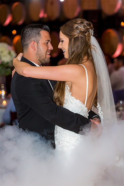 Bride And Groom Dancing